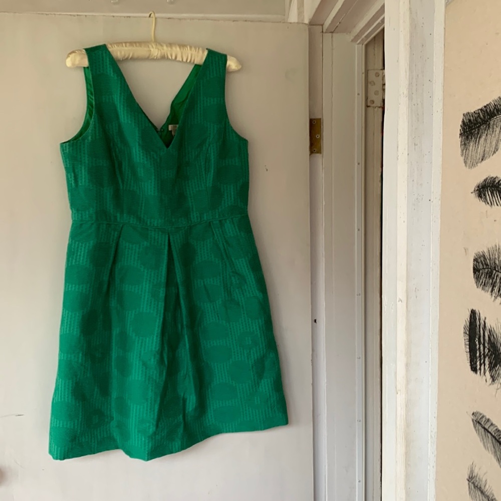 J Crew Green Cocktail dress